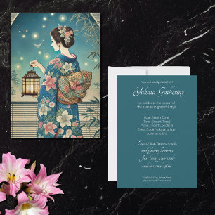 Convite Yukata - festa do chá