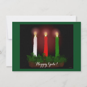 Convite Yule Candles Winter Solstice Witch Wiccan Pagan