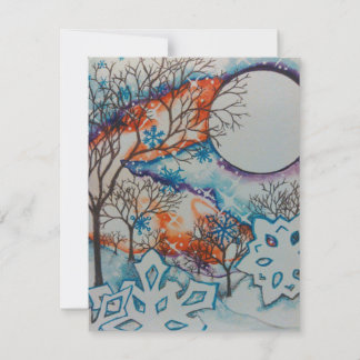 Convite Yule Holiday Feliz Natal Convide Snow Card