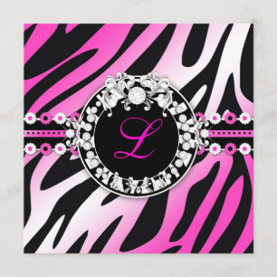 Convite zebra 311-Sweet floral