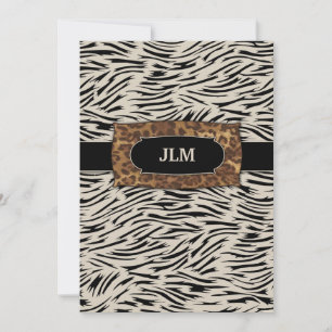 Convite zebra da selva 311-Sophisticated