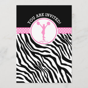 Convite Zebra Personalizada - Impressão Mais animada ou Po