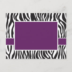 Convite Zebra Roxo