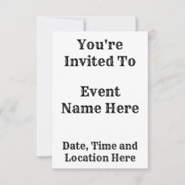 Convite Zebra Stripes