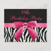 Zebra Stripes e Hot Pink Impresso Arco 18º Anivers