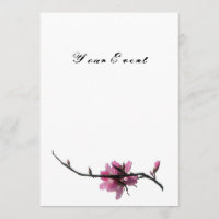 Convite Zen Primavera/Oriental All-Occasion Flora