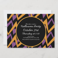 Zig Geométrico do Partido das Halloween