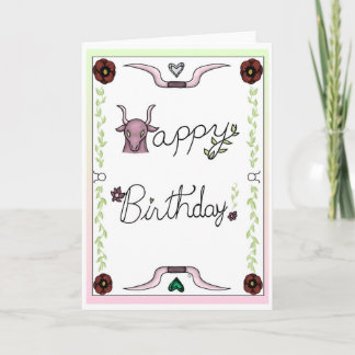 Convite Zodiac Birthday Card Taurus