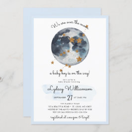 Convite Zodiac Sobre O Chá de fraldas Da Lua