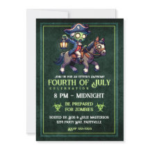 Convite Zombie de 4 de julho