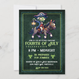 Convite Zombie de 4 de julho
