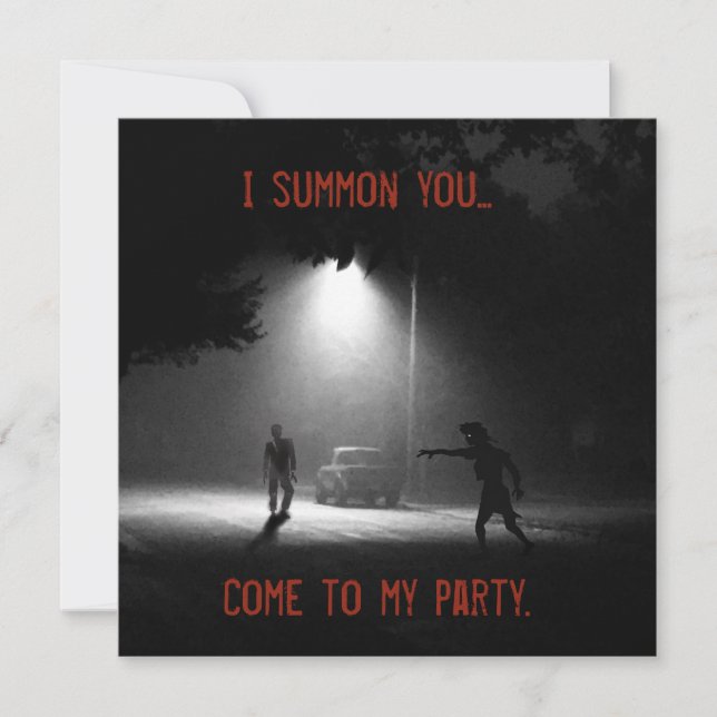 CONVITE ZOMBIE HALLOWEEN (Frente)