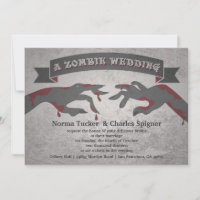 Convite Zombie para Casamento