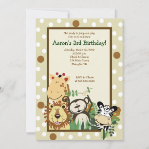 CONVITE ZOOLÓGIO TRIPULAÇÃO DE SEGURANÇA NO ANIVERSÁR