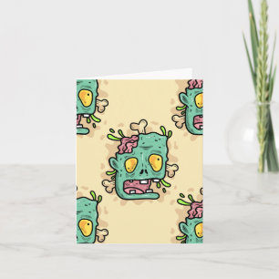 Convite zumbi beige halloween