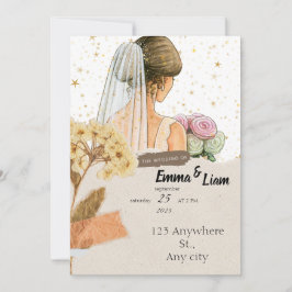 ConviteCartão de Convite para Casamento Elegante |