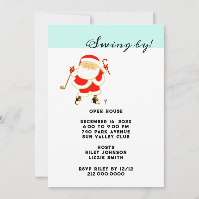 Convites à Casa Aberta de Férias de Natal (Frente)