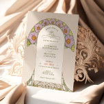 Convites a casamentos vintage Art Nouveau por Much<br><div class="desc">Convites de Casamento vintage Art Nouveau de Alphonse Mucha num design floral, romântico e caprichoso. Os florescimentos vitorianos complementam os tipos clássicos de arte deco fonts. Introduza as suas informações personalizadas e está concluído. Se você quiser mudar o design, simplesmente clique no botão azul "Personalizar". Muito obrigado por considerar a...</div>