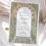 Convites a casamentos vintage Art Nouveau por Much<br><div class="desc">Convites de Casamento vintage Art Nouveau de Alphonse Mucha num design floral, romântico e caprichoso. Os florescimentos vitorianos complementam os tipos clássicos de arte deco fonts. Introduza as suas informações personalizadas e está concluído. Se você quiser mudar o design, simplesmente clique no botão azul "Personalizar". Muito obrigado por considerar a...</div>