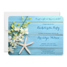 Convites à Festa de solteira de Starfish redondos
