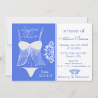 Convites à Festa de solteira do Chá lingerie