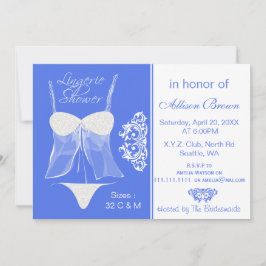 Convites à Festa de solteira do Chá lingerie