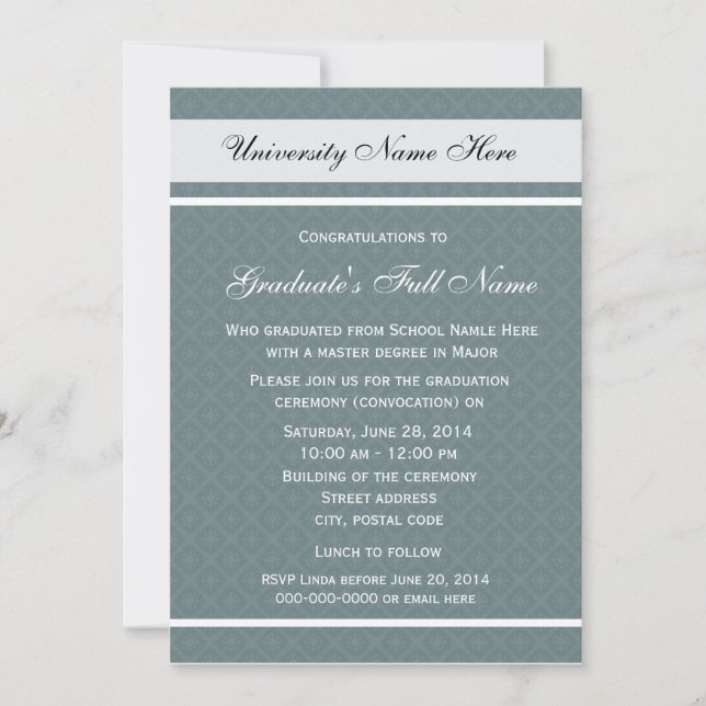 Convites à formatura (convocação) (Frente)