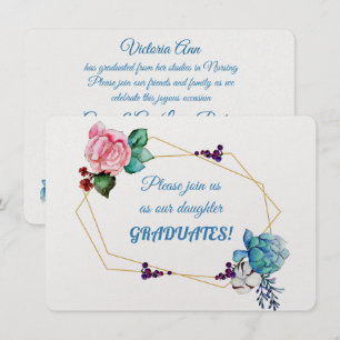 Convites à graduação de filha