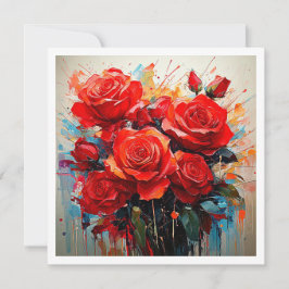 Convites - A Obra de Arte das Rosas Vermelhas