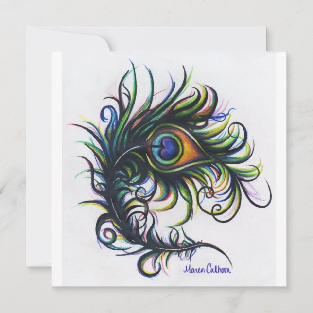 Convites à pena de Peacock (Frente)