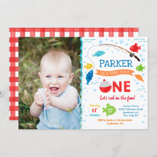 Convites à pesca de O-fish-ally 1 primeiro anivers