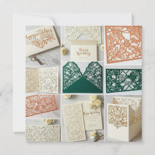 Convites à recepção de casamento