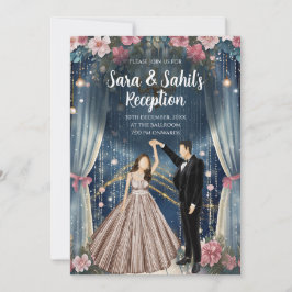 Convites à Recepção de casamento Digital da Índia