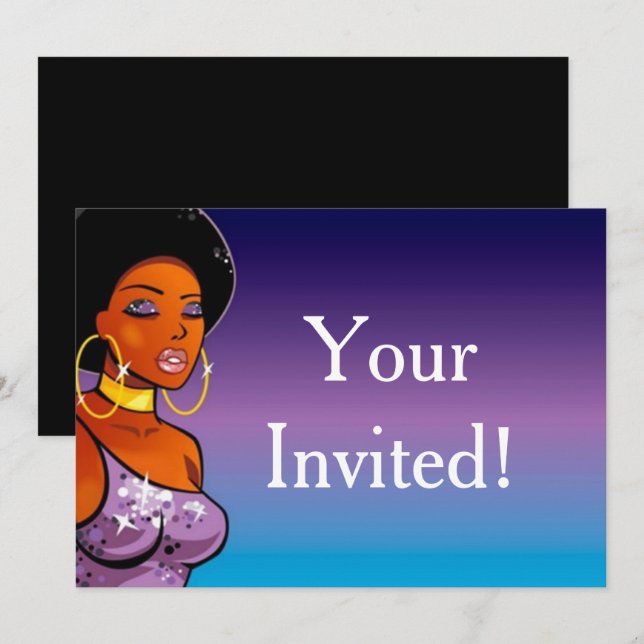 Convites Afrocentrínicos (Frente/Verso)