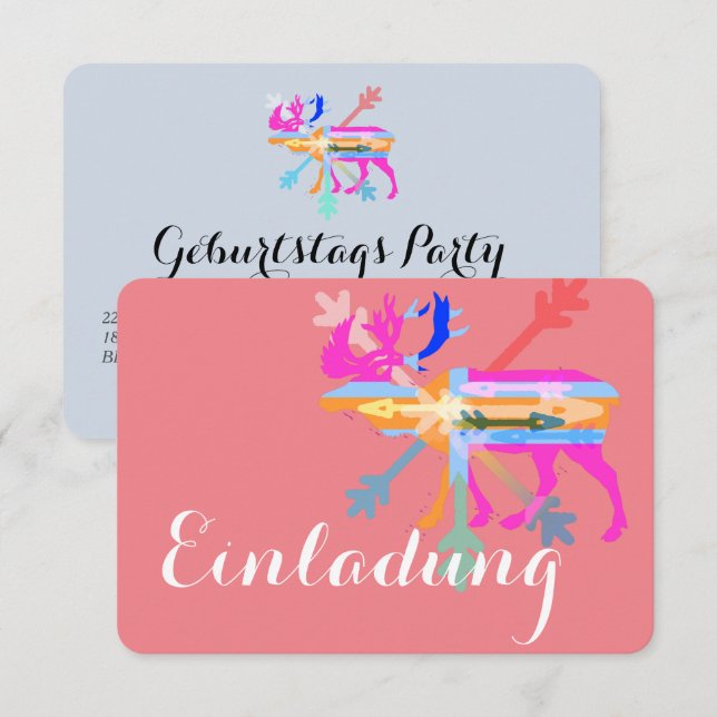 Convites alce (Frente/Verso)