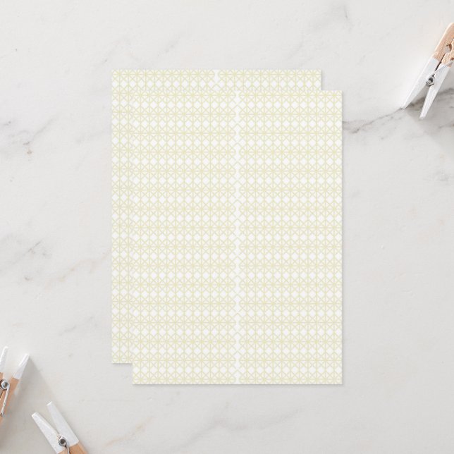 Convites | Amarelo Geométrico | Cartões Personaliz (Frente/Verso In Situ)