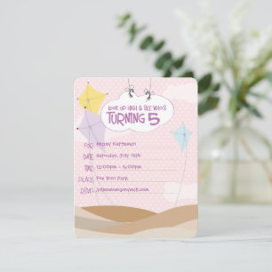 Convites Aniversário Papagaios à beira-mar