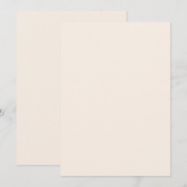 Convites Anúncios Cor Sólida Linho Flat  (Frente/Verso)