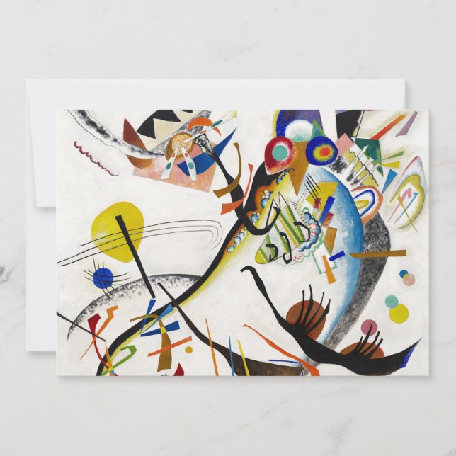 Convites azuis do segmento de Kandinsky (Frente)