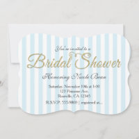 Convites azuis Dourados para distribuição de CHÁS 