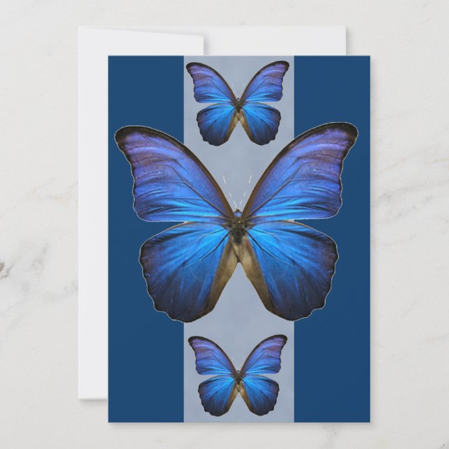 Convites Blue Morpho (Frente)