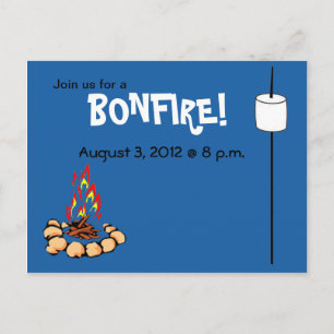 Convites BONFIRE & marshmallow