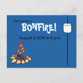 Convites BONFIRE & marshmallow