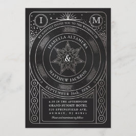 Convites Celestiais de Casamento da União (Prata)