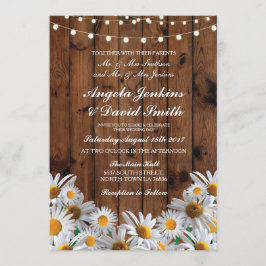 Convites claros florais rústicos do casamento de