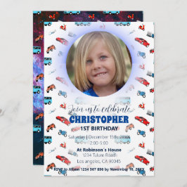 Convites clássicos de aniversário de carro