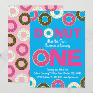 Convites coloridos do primeiro aniversario das