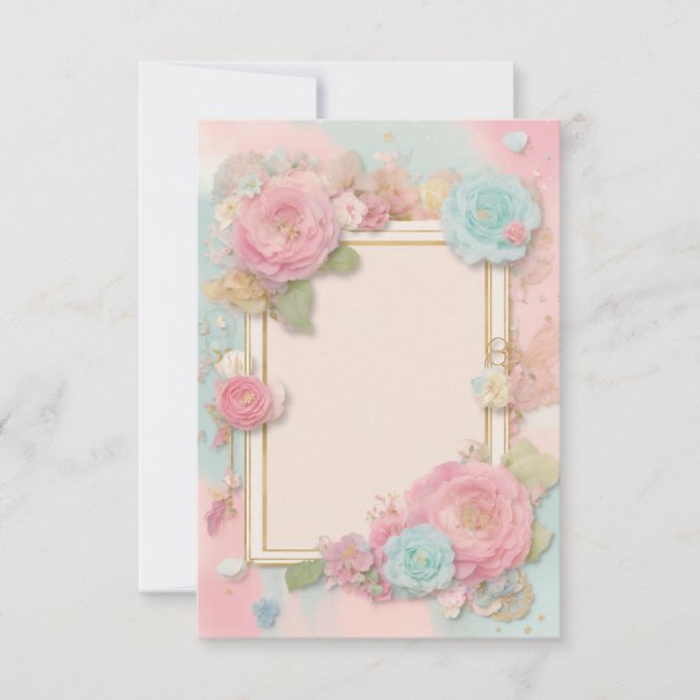 Convites Coloridos Para Relativos E Amigos (Frente)