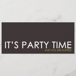 Convites contemporâneos do aniversário do tempo do