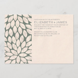 Convites contemporâneos elegantes do casamento